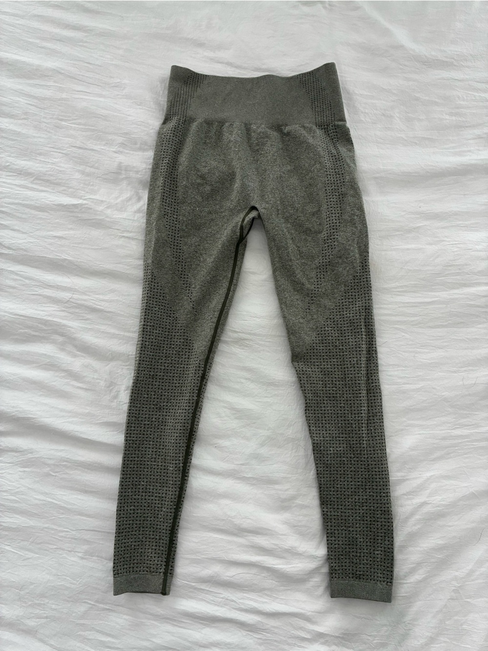 SHEIN Olive Gray Seamless High-Waist Leggings
